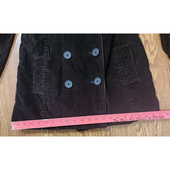 Sonoma Life+Style Corduroy Blazer Jacket Womens Size S Dark Brown Cotton Pockets - Picture 5 of 14